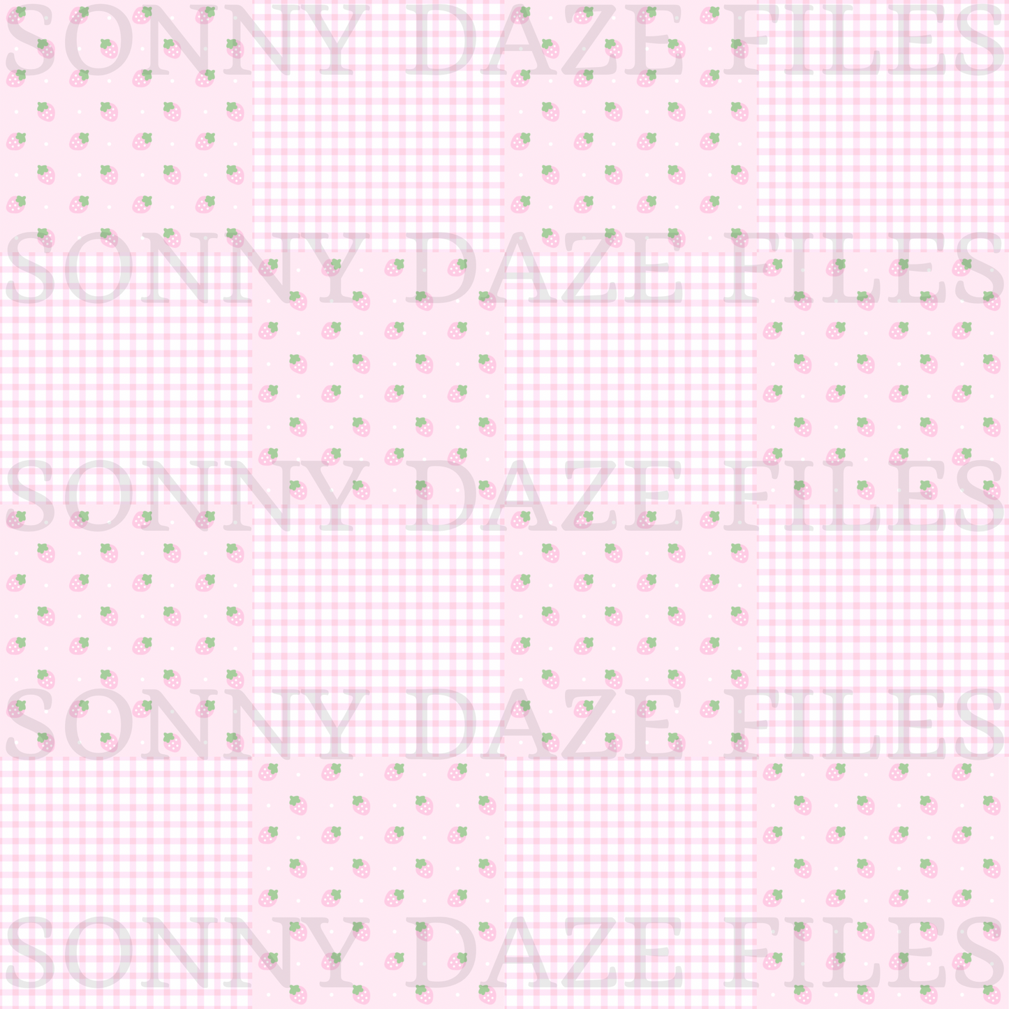 Dainty Strawberry Patchwork