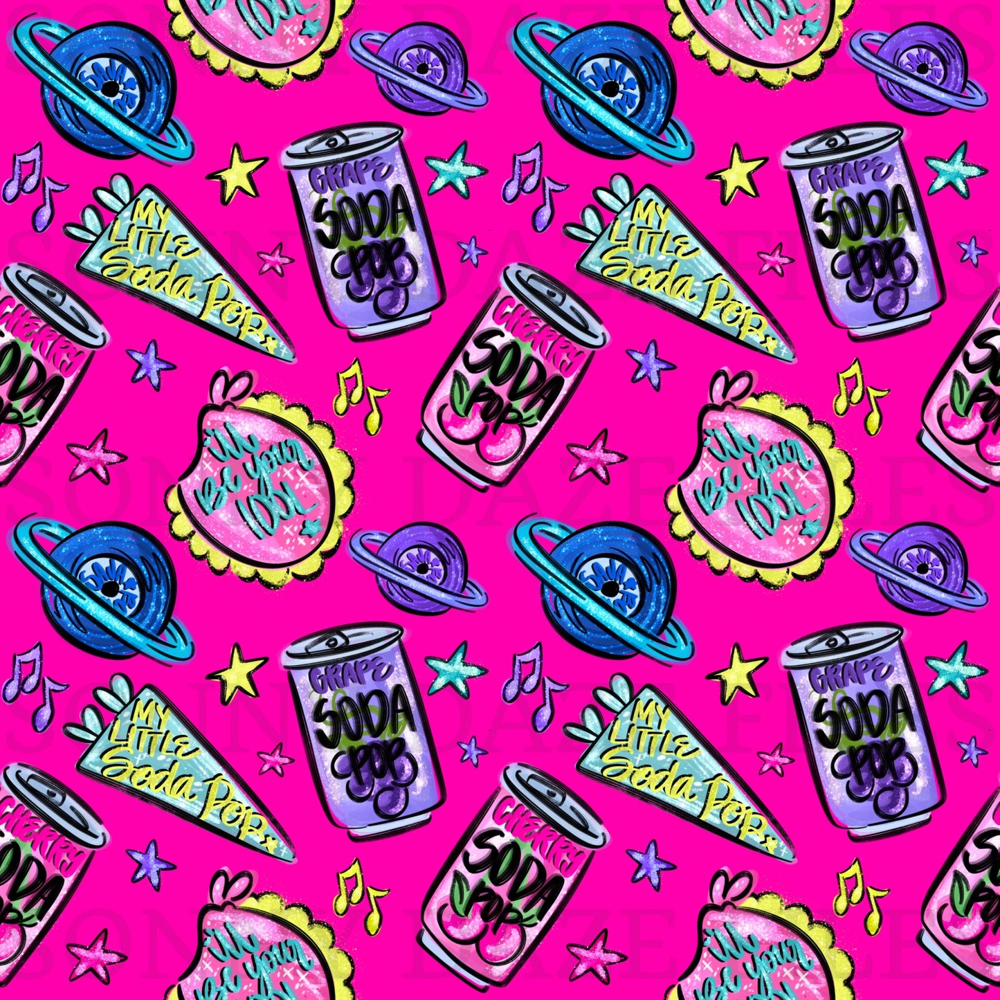 Soda pop pink