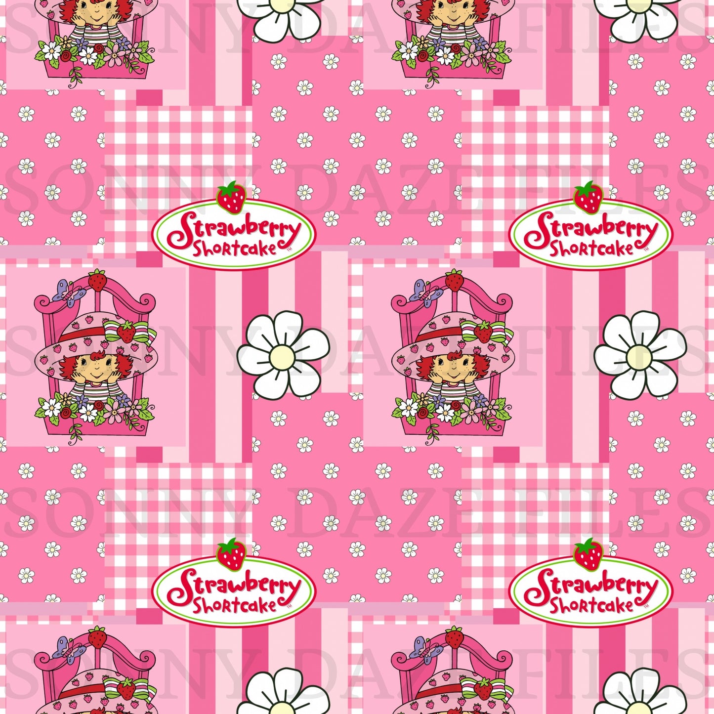 Strawberry girl patchwork