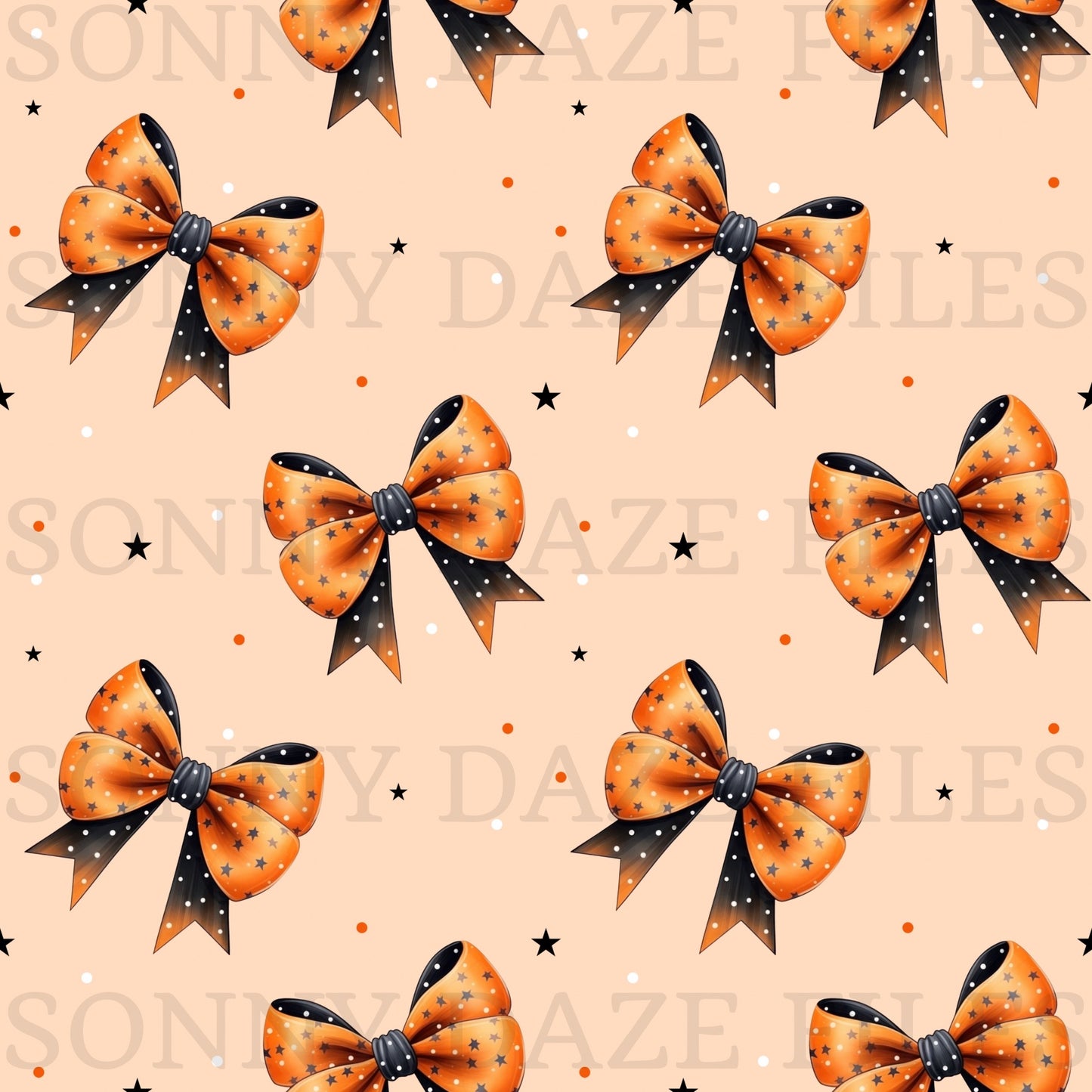 Halloween bows and stripes