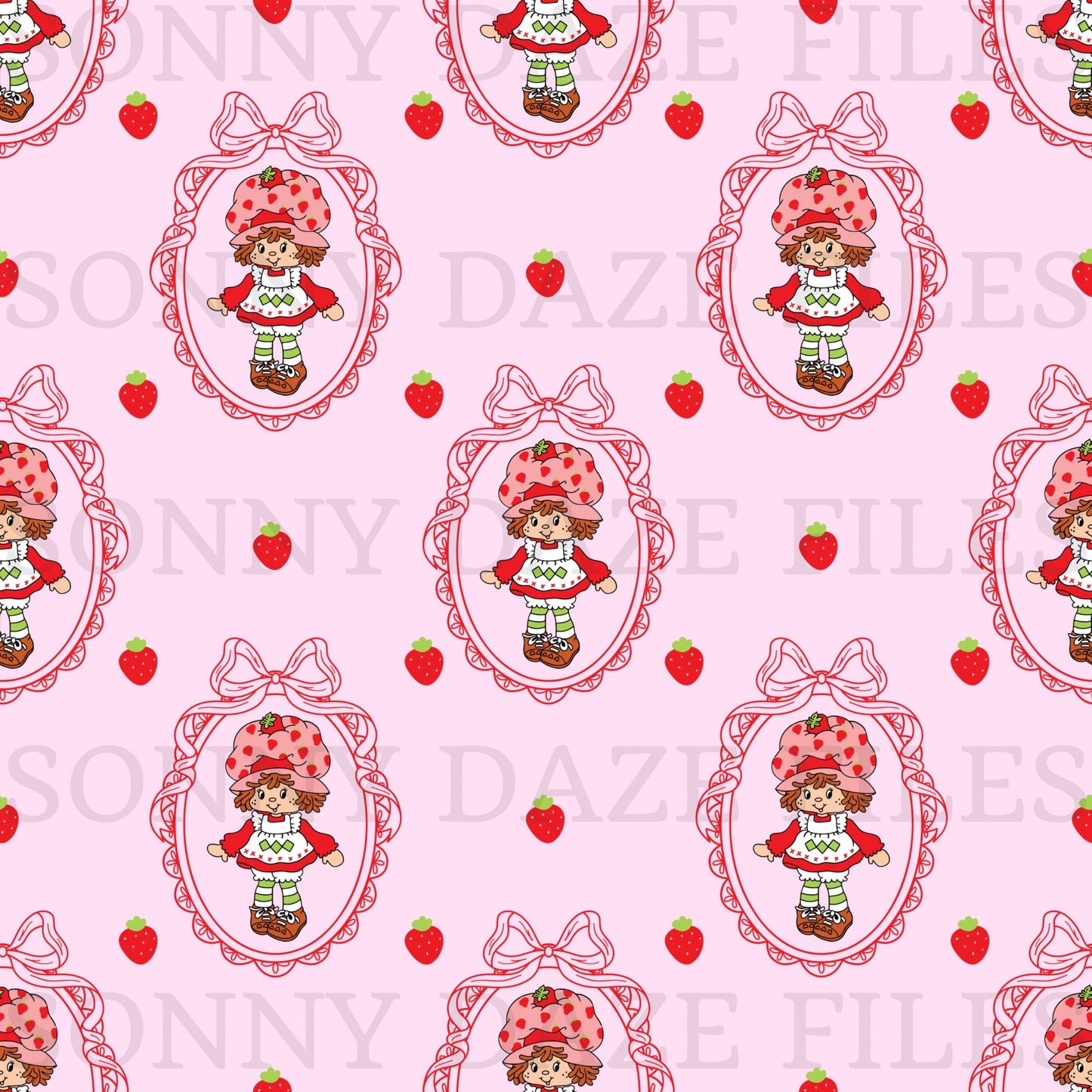 strawberry girl portrait