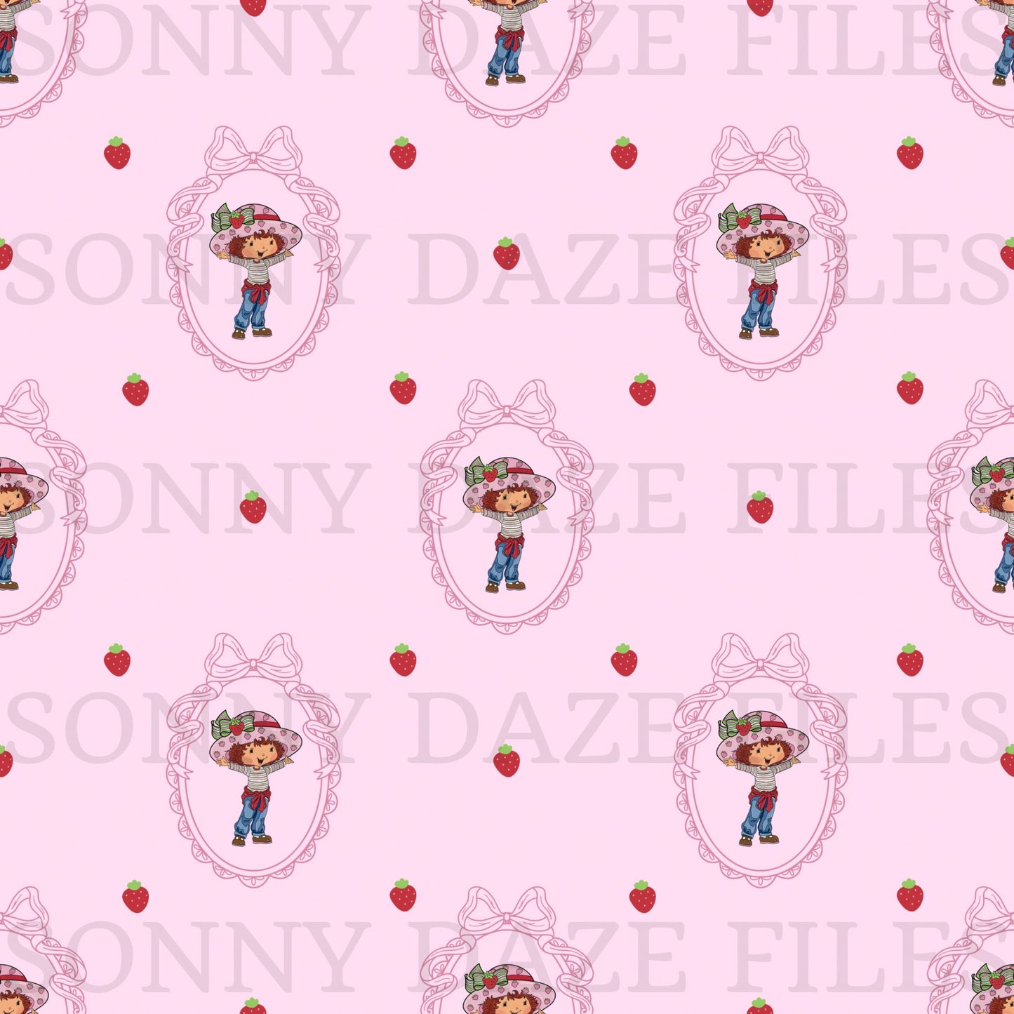 strawberry girl portrait