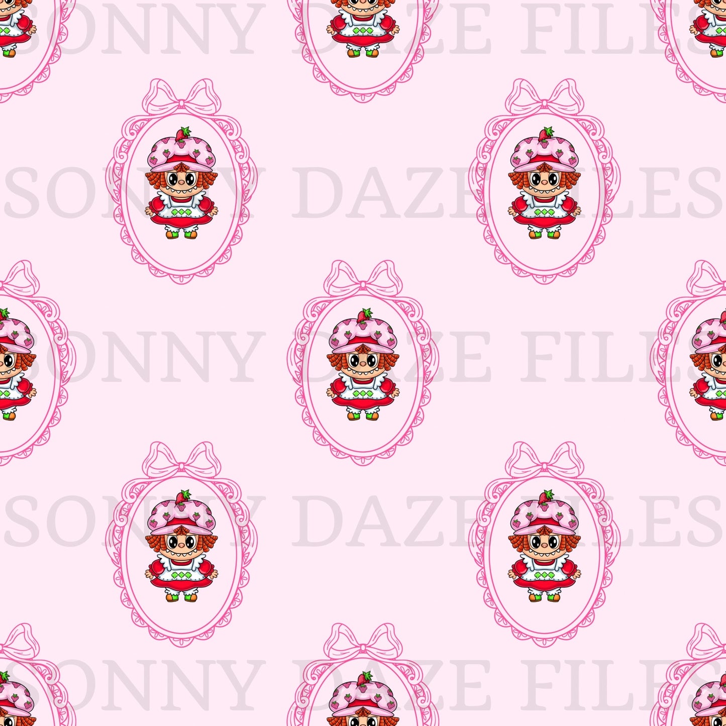 Coquette monster strawberry girl