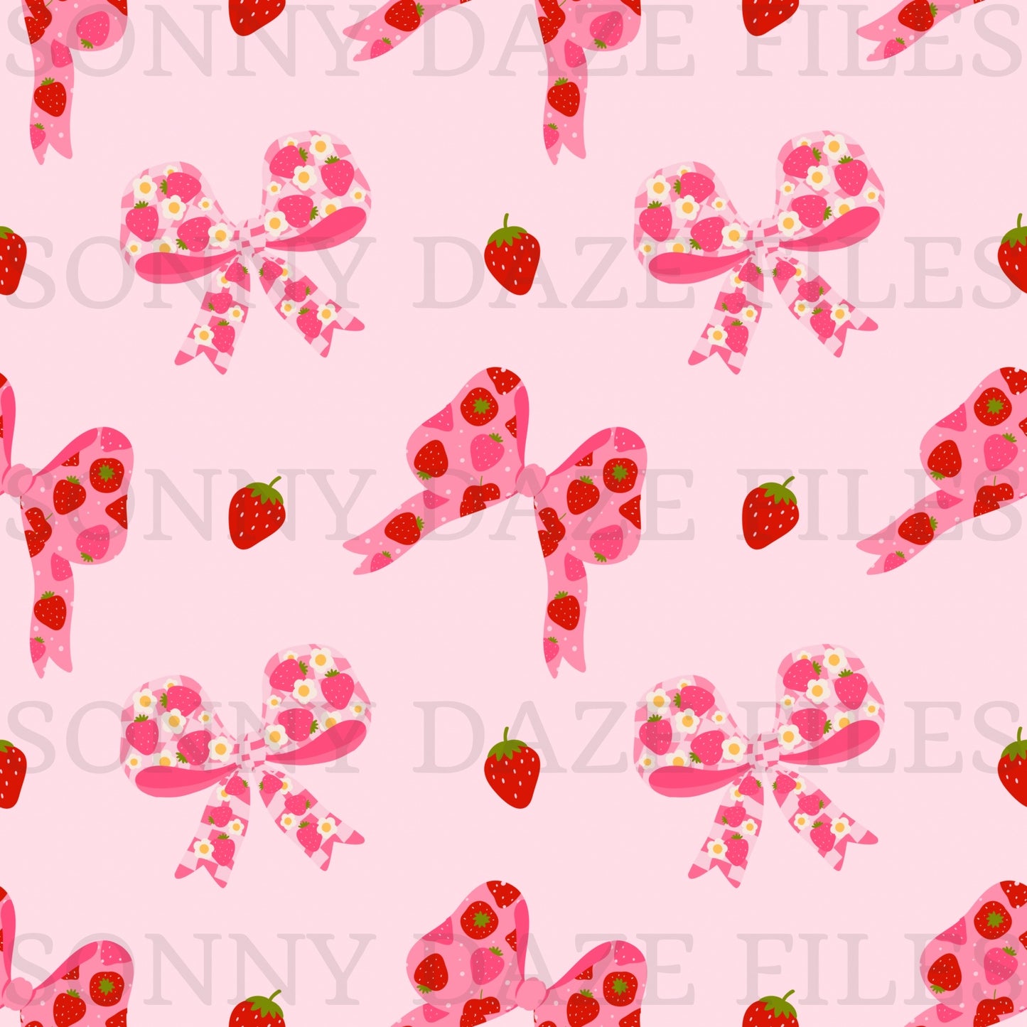 Coquette Strawberry bows