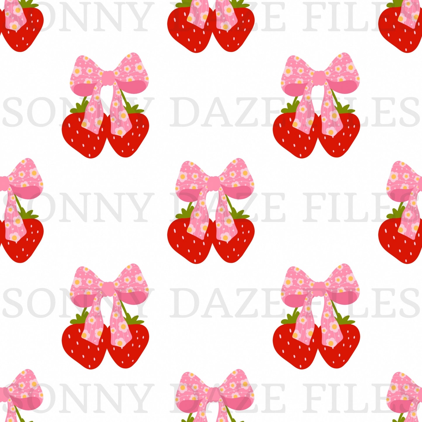 Coquette Strawberry with bows