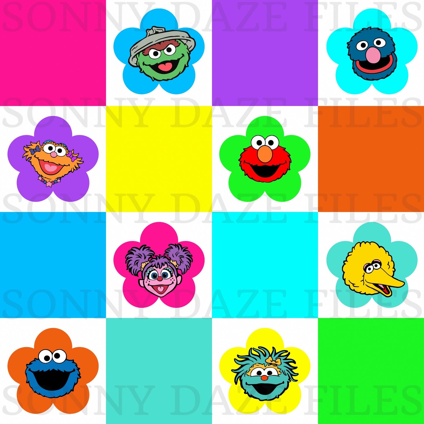 Checkered puppets