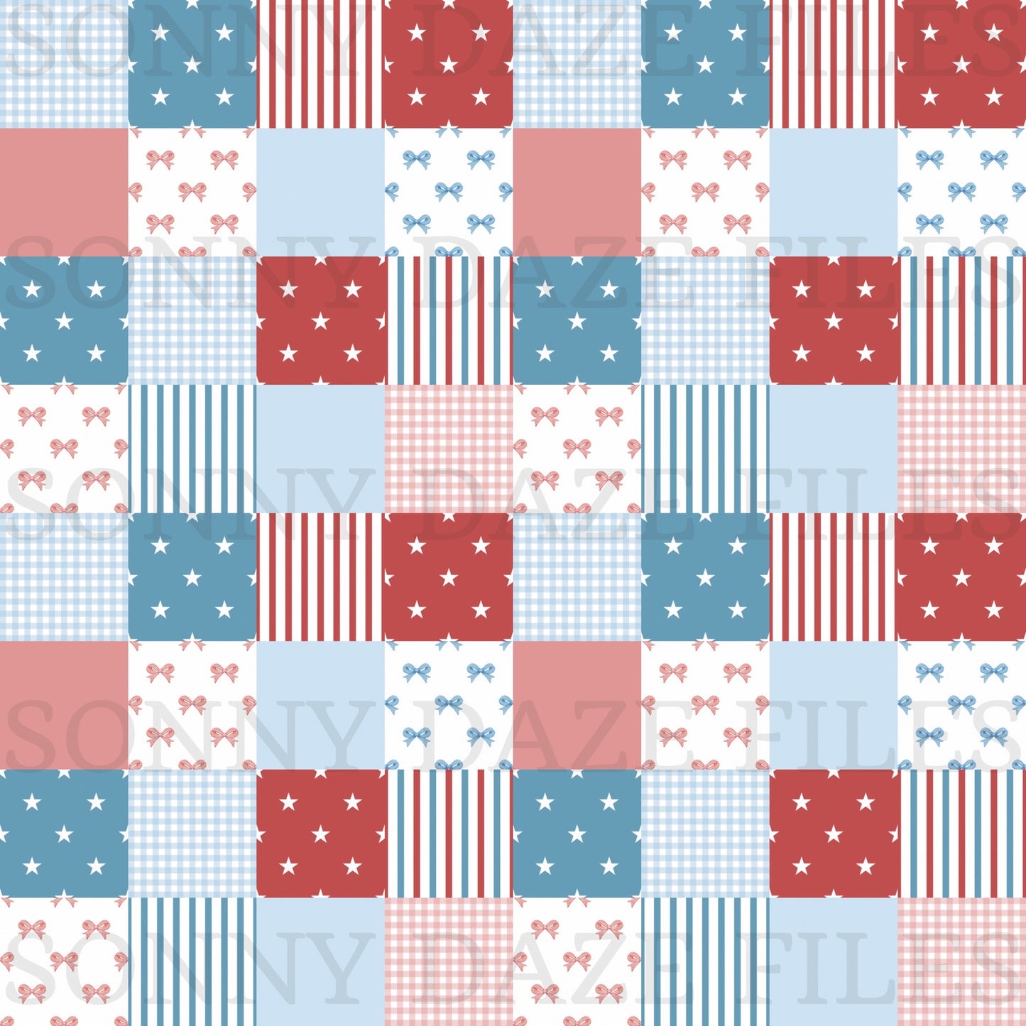 FOJ checkered patchwork