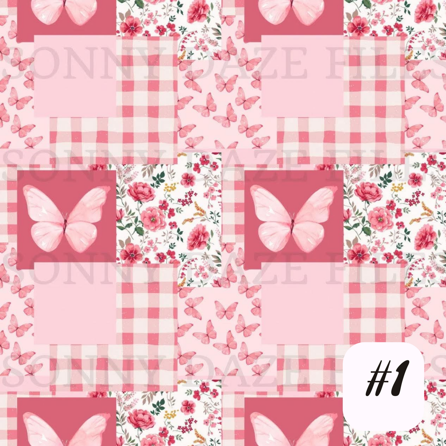 Floral Butterfly Patchwork