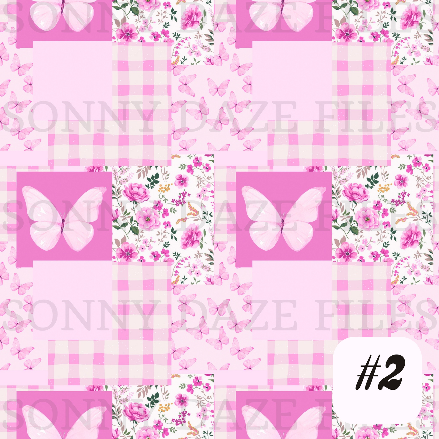 Floral Butterfly Patchwork