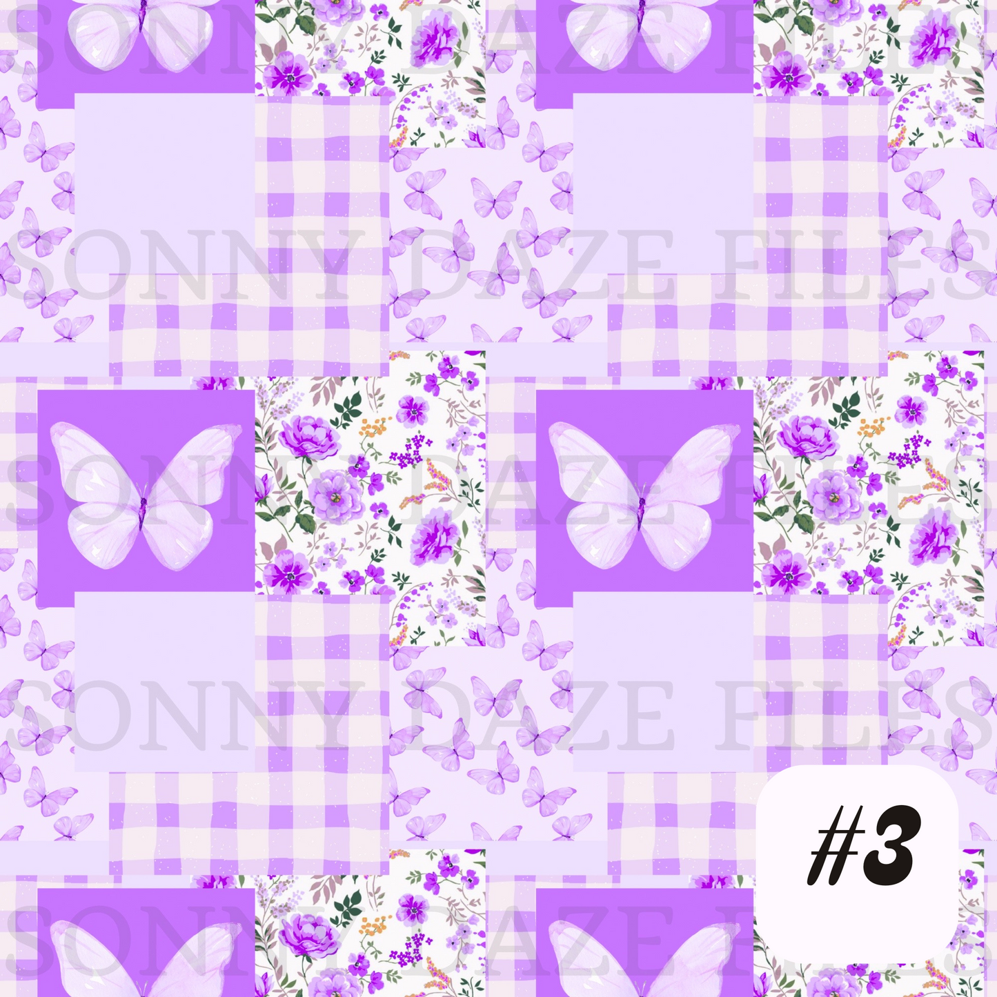 Floral Butterfly Patchwork