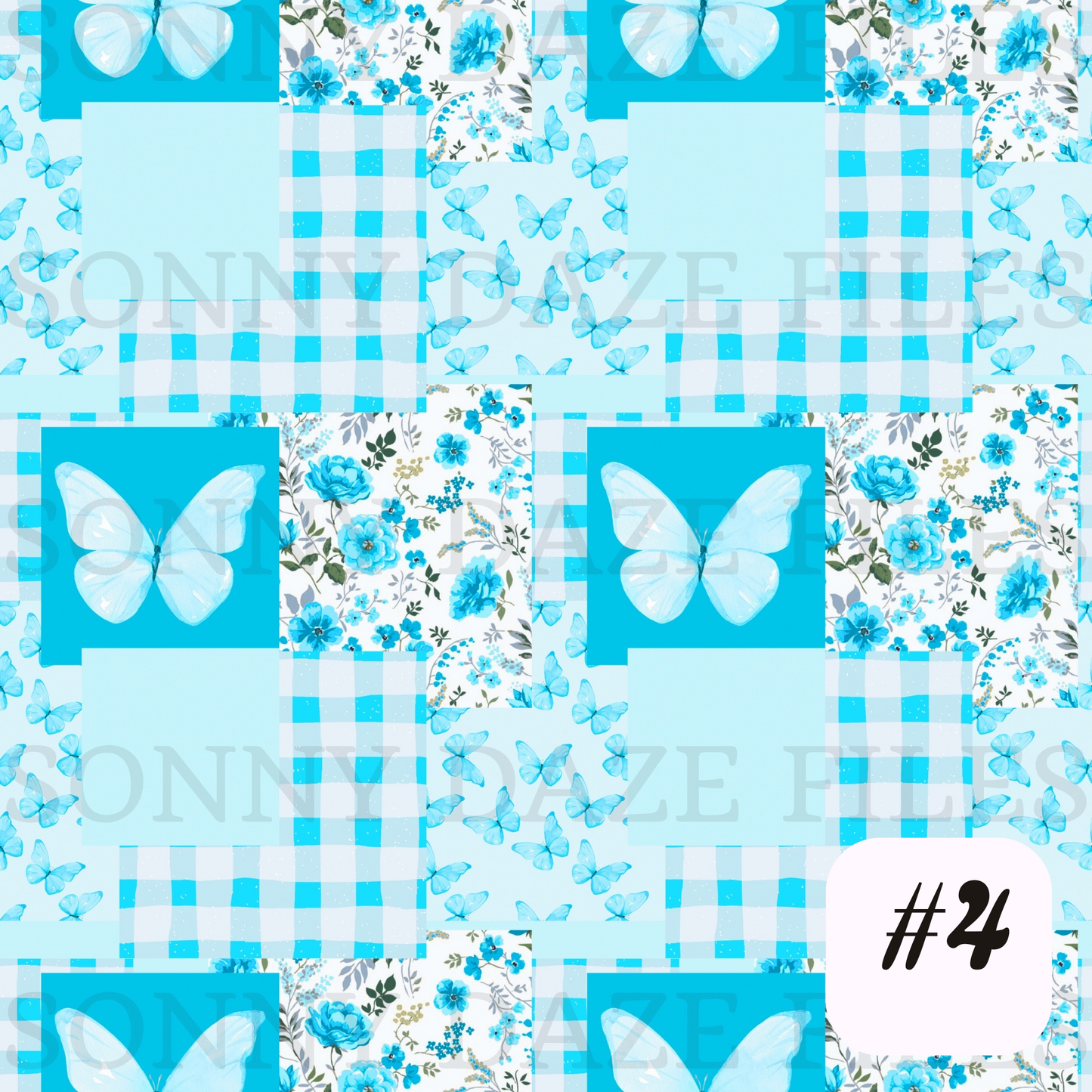 Floral Butterfly Patchwork