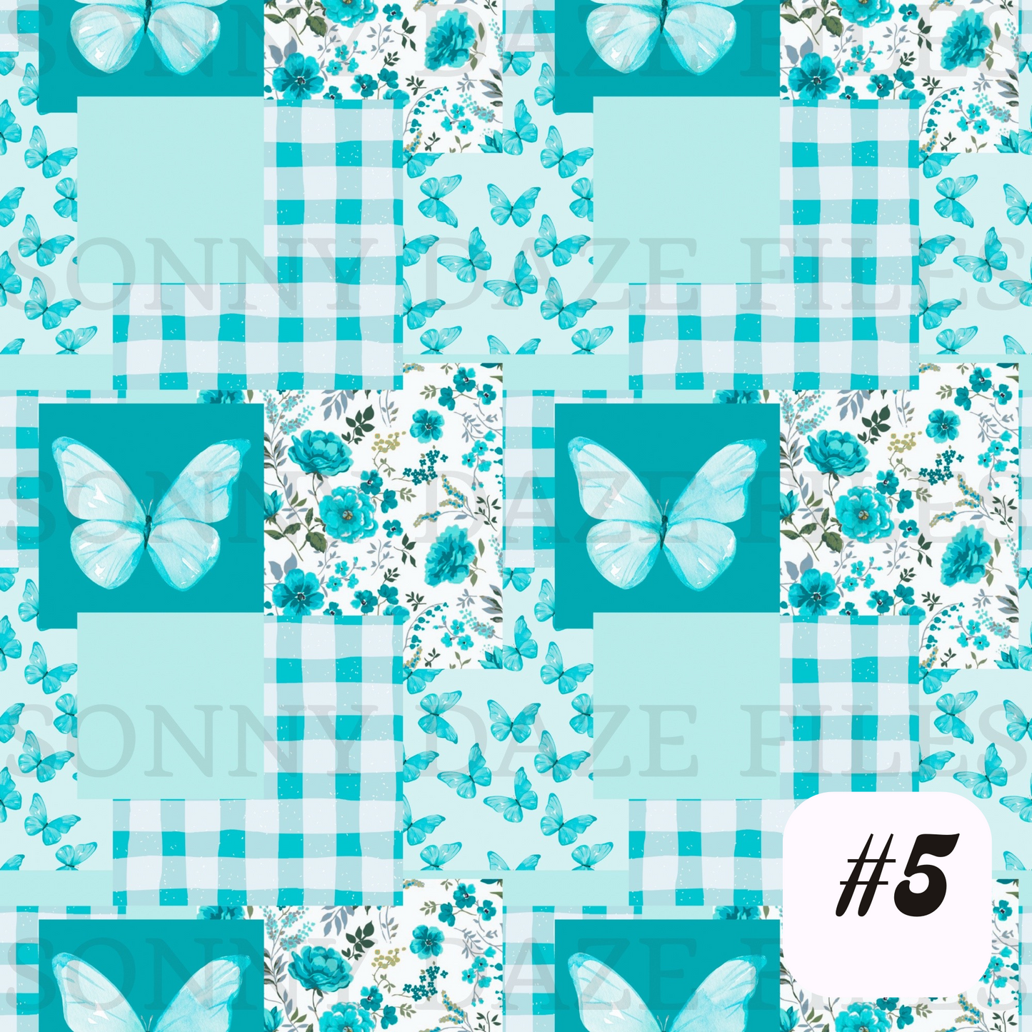 Floral Butterfly Patchwork