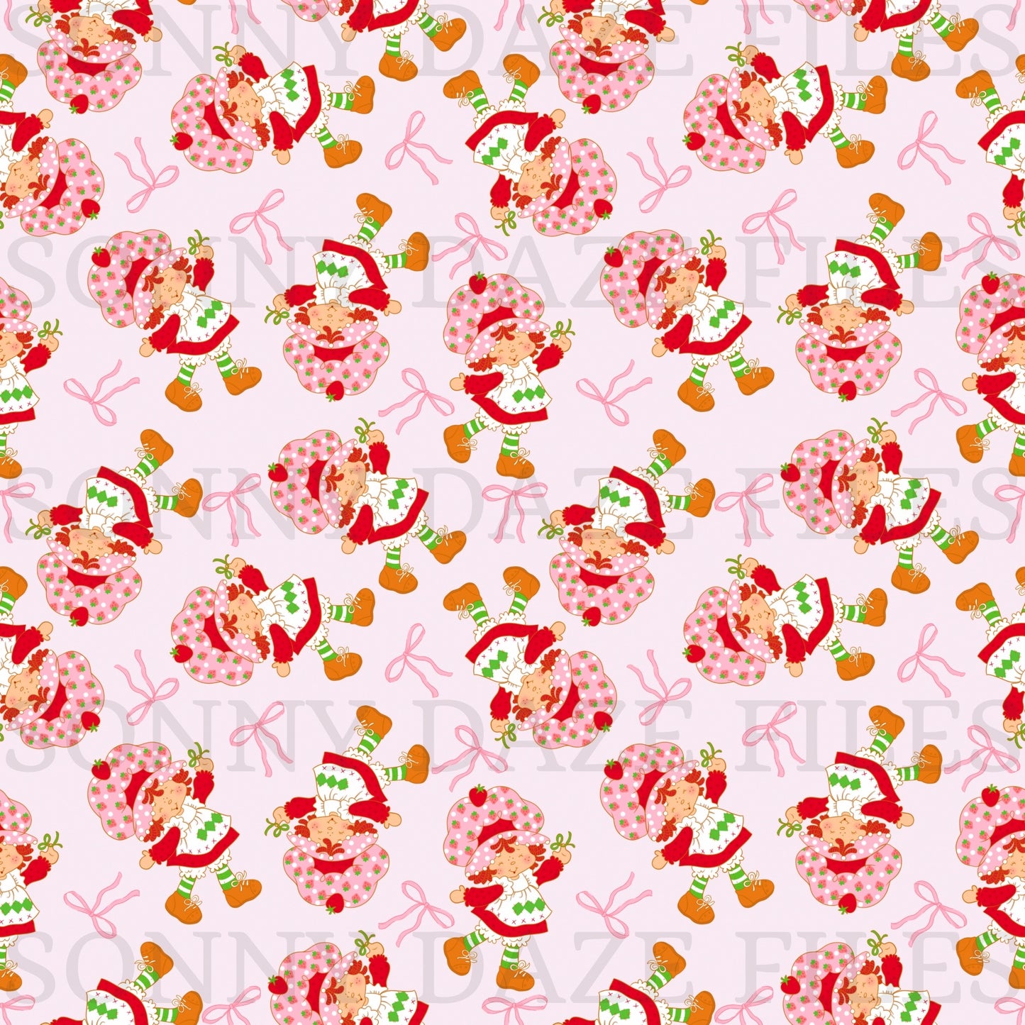 Strawberry girl with bows