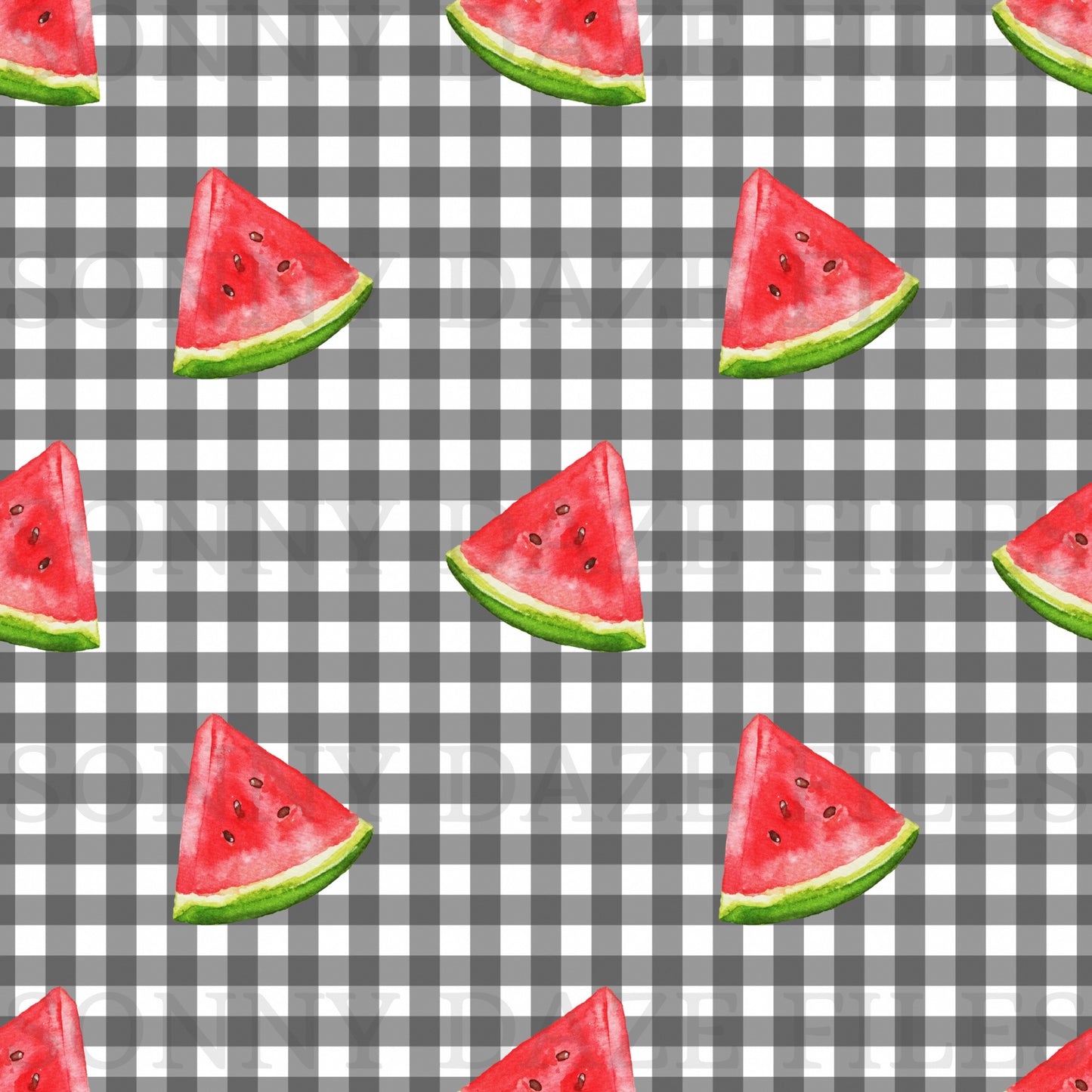 Watermelon gingham
