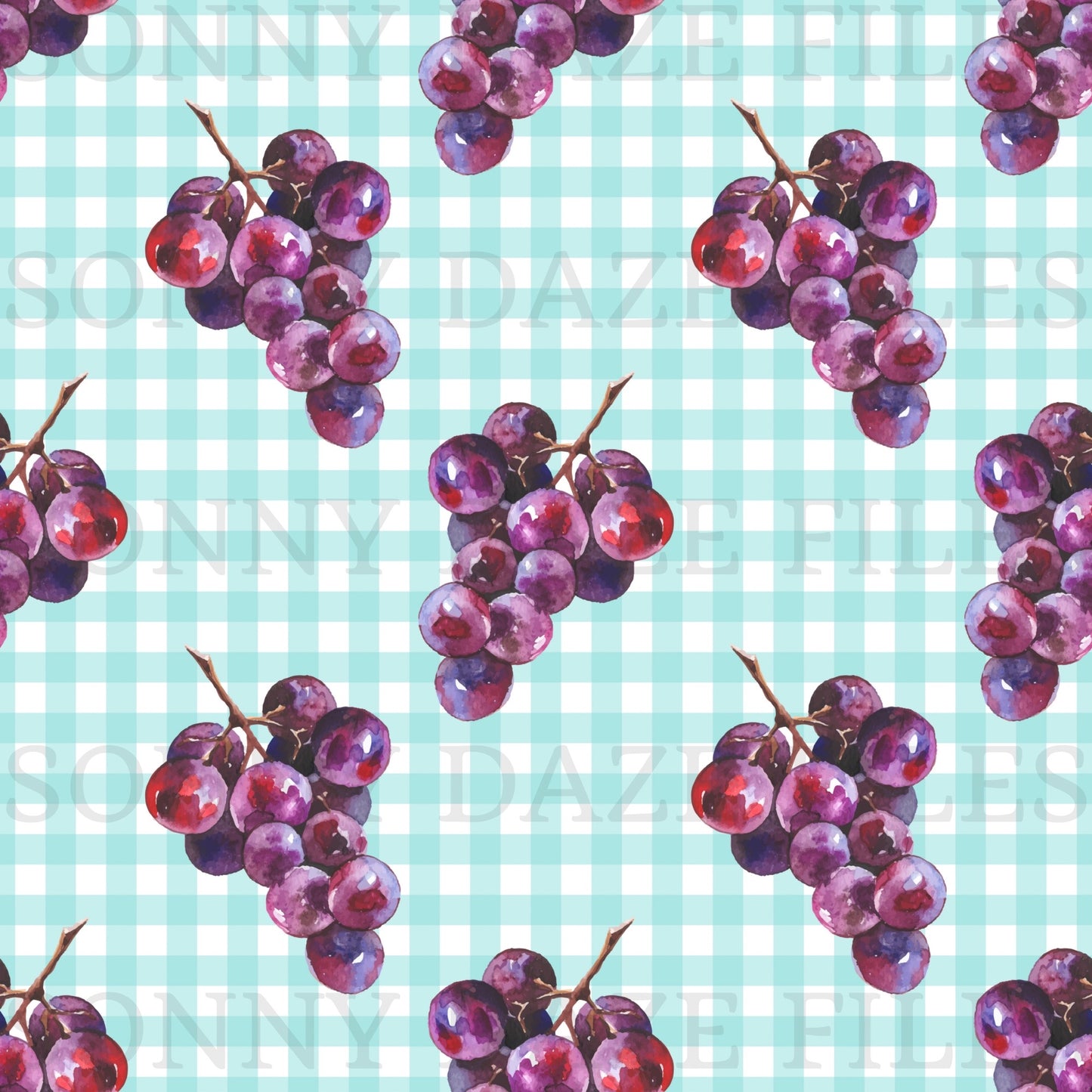 Grapes gingham