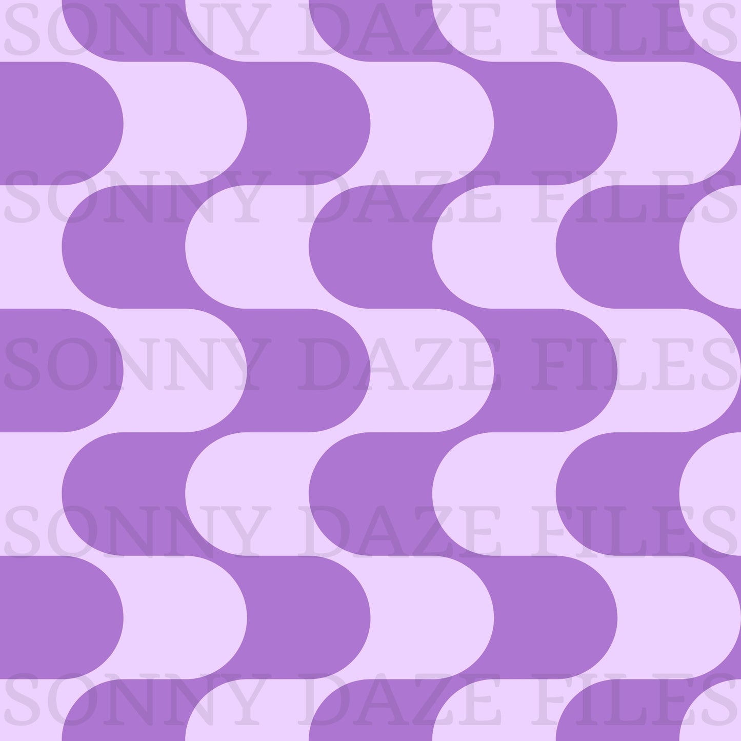 Wavy purple stripes