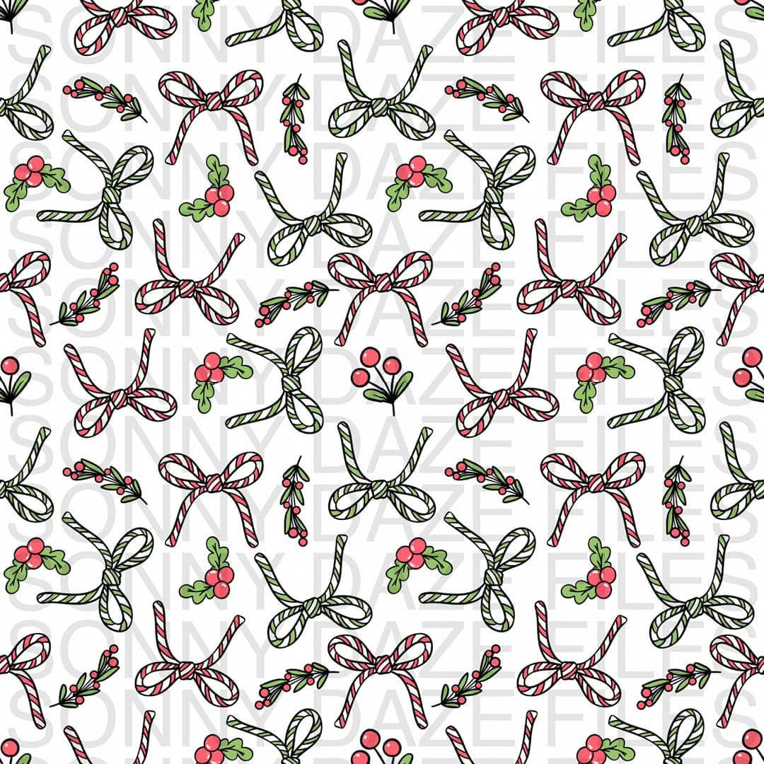 Candy Cane Bows