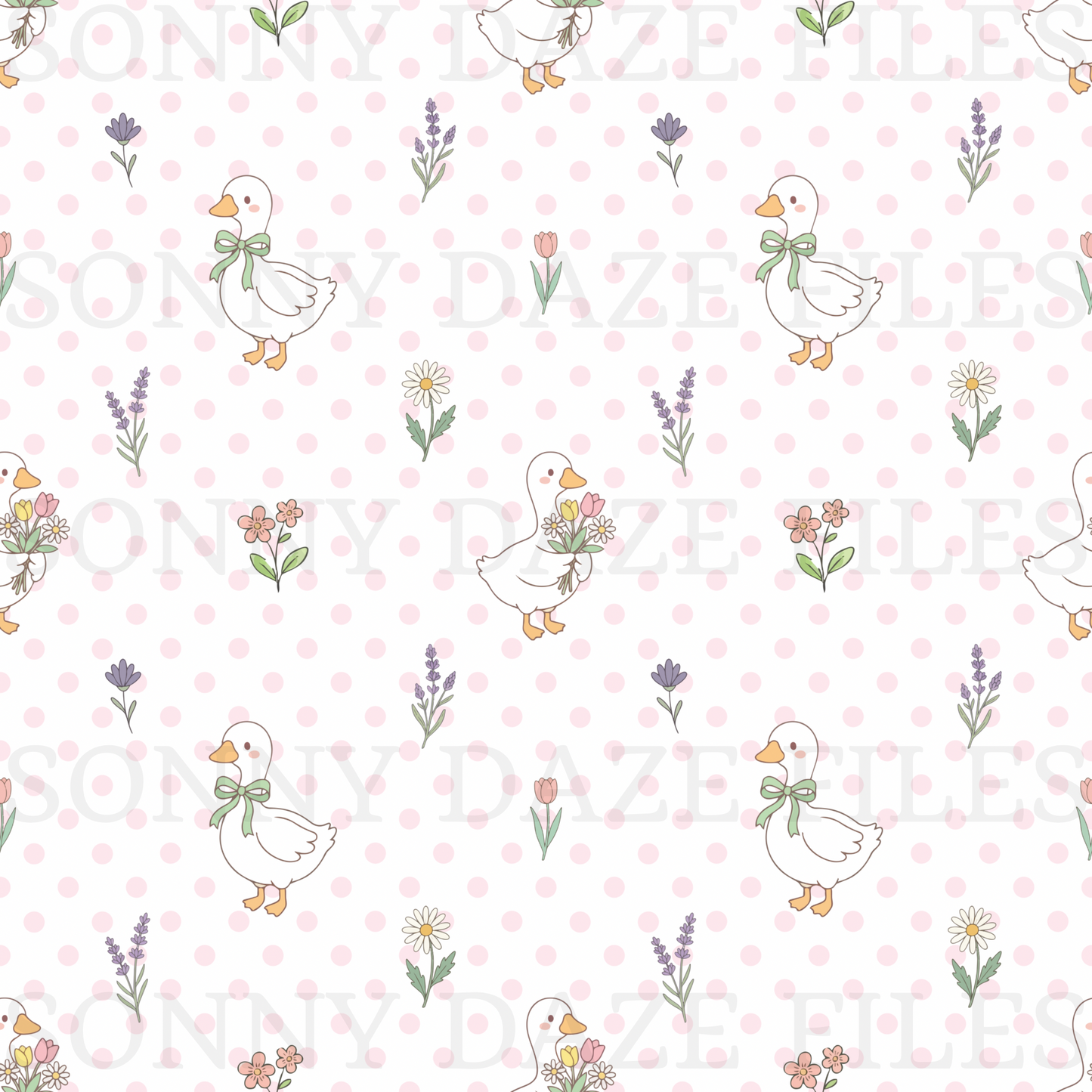 Floral goose