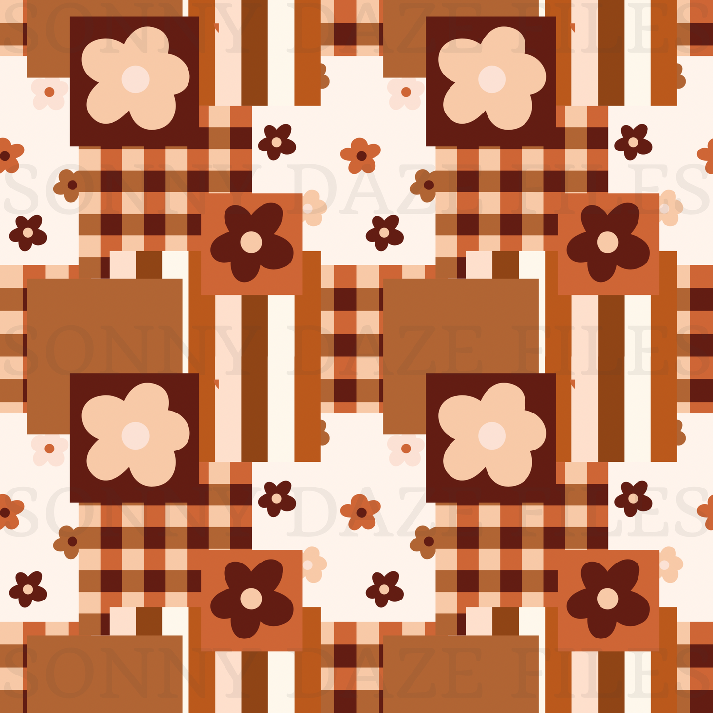Boho floral patchwork