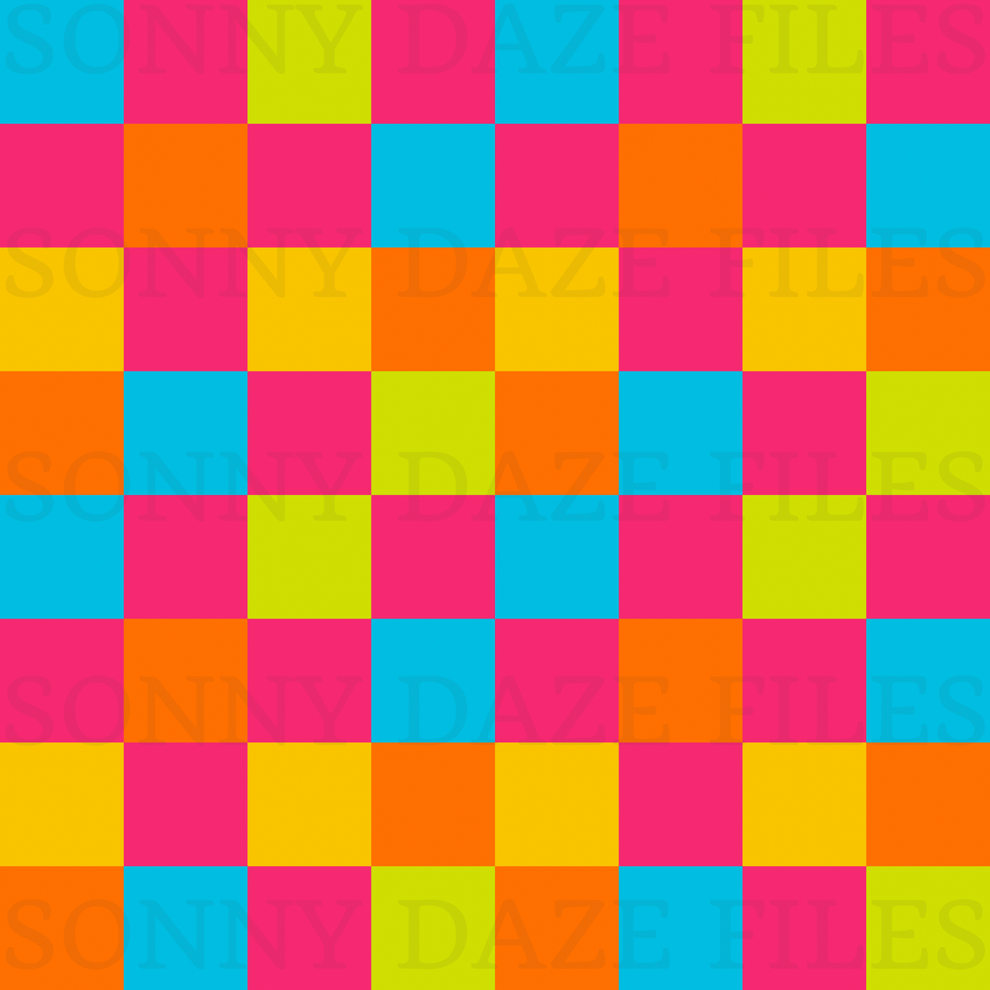 Colorful checkered