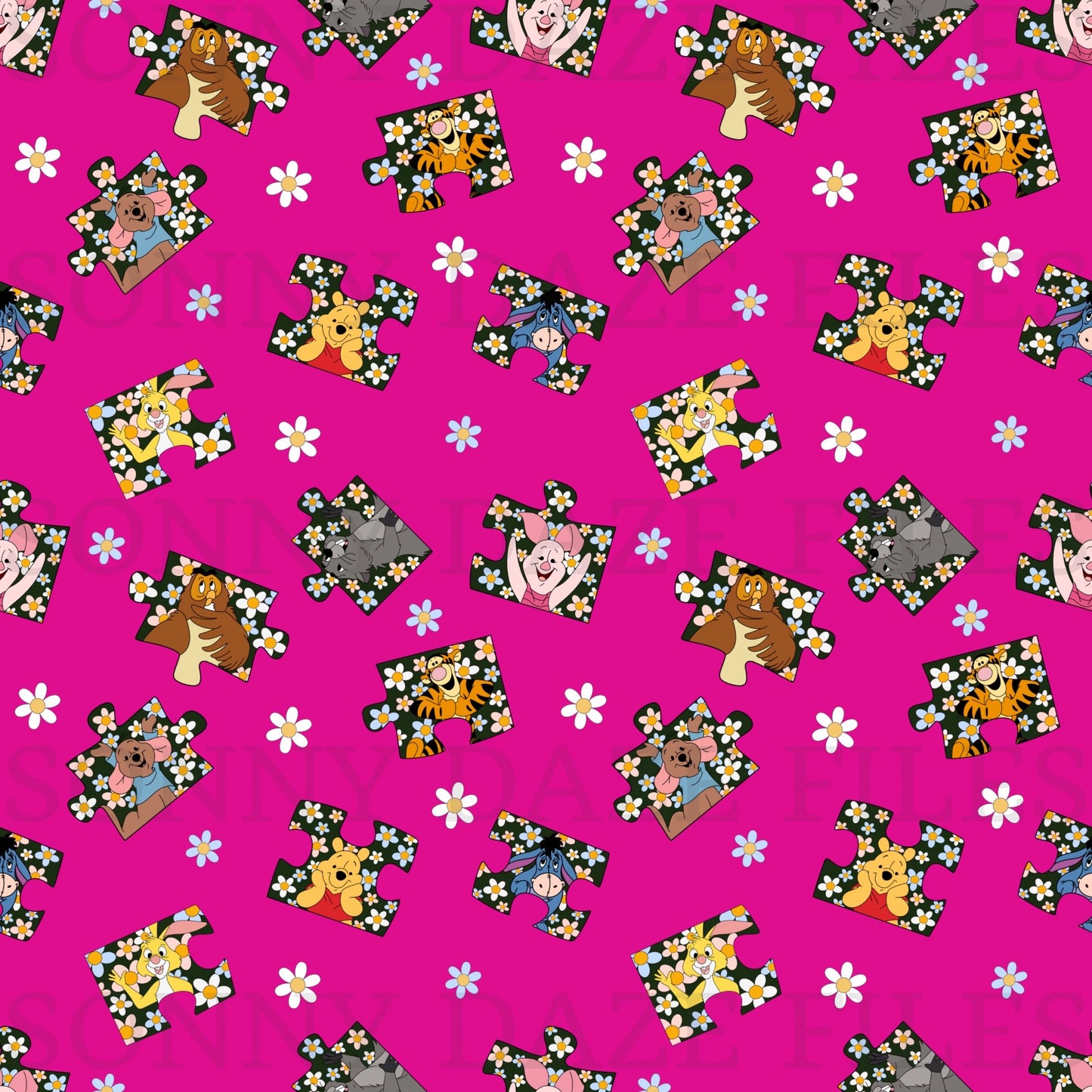 Yellow bear and friends puzzle