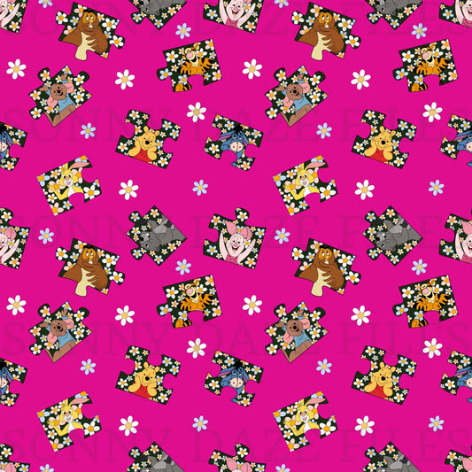 Yellow bear and friends puzzle