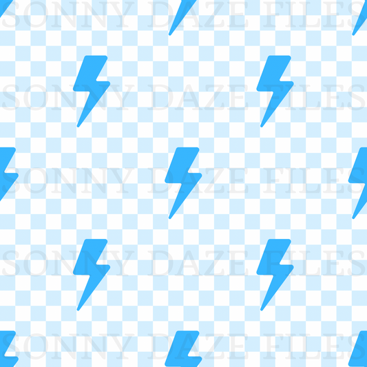 Blue Lightening bolt