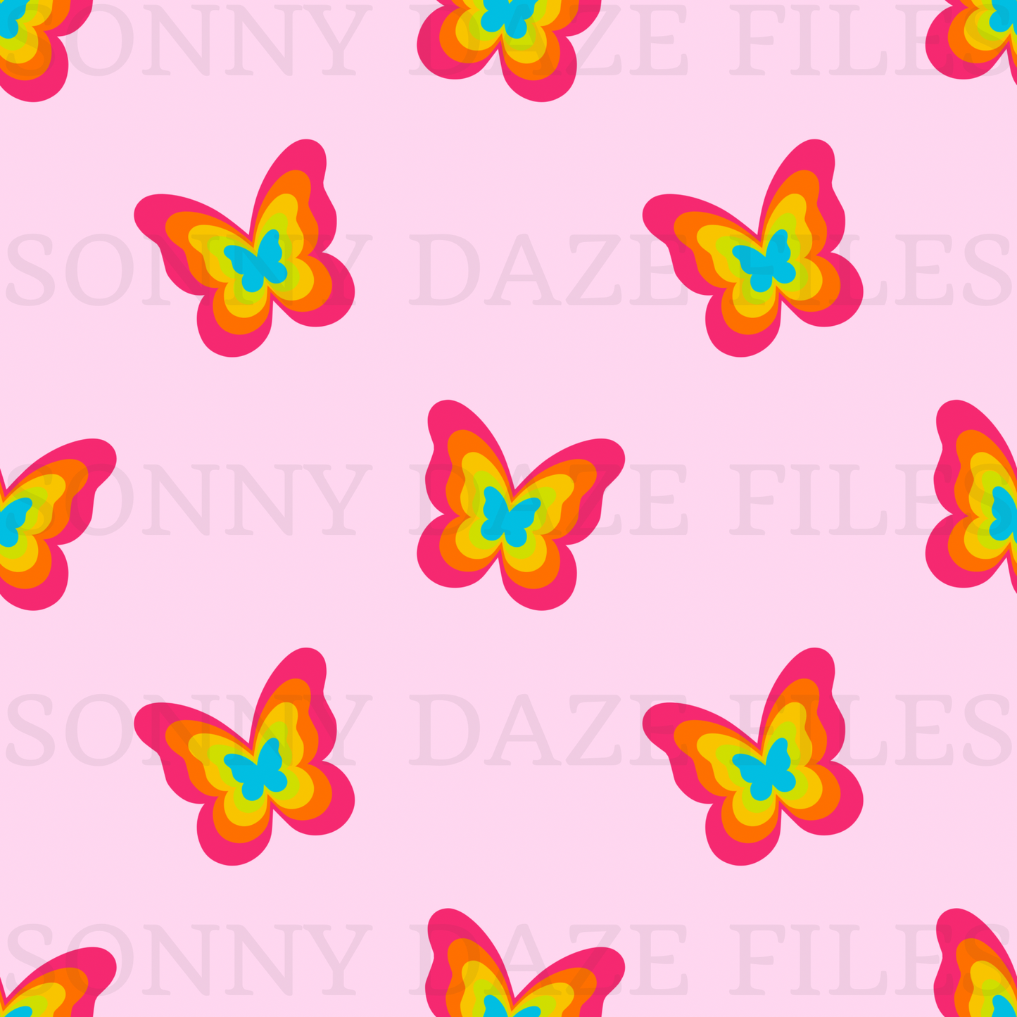 Rainbow butterflies