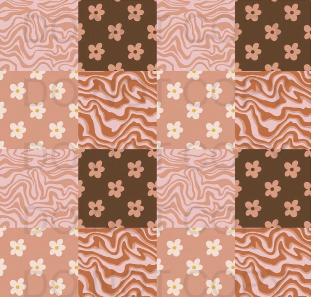 Checkered boho patchwork