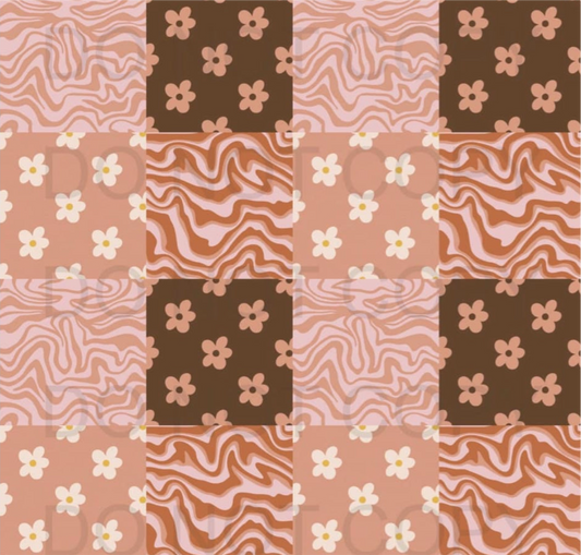 Checkered boho patchwork