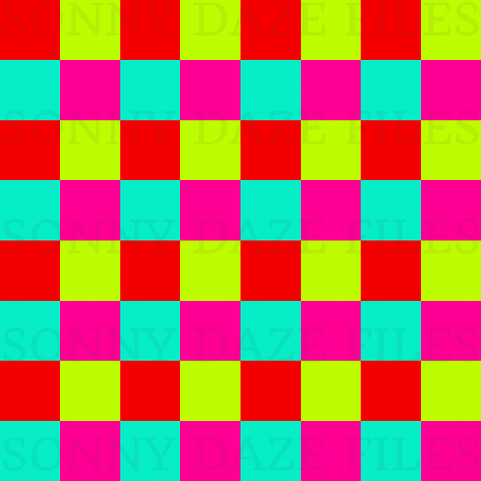 Retro checkered