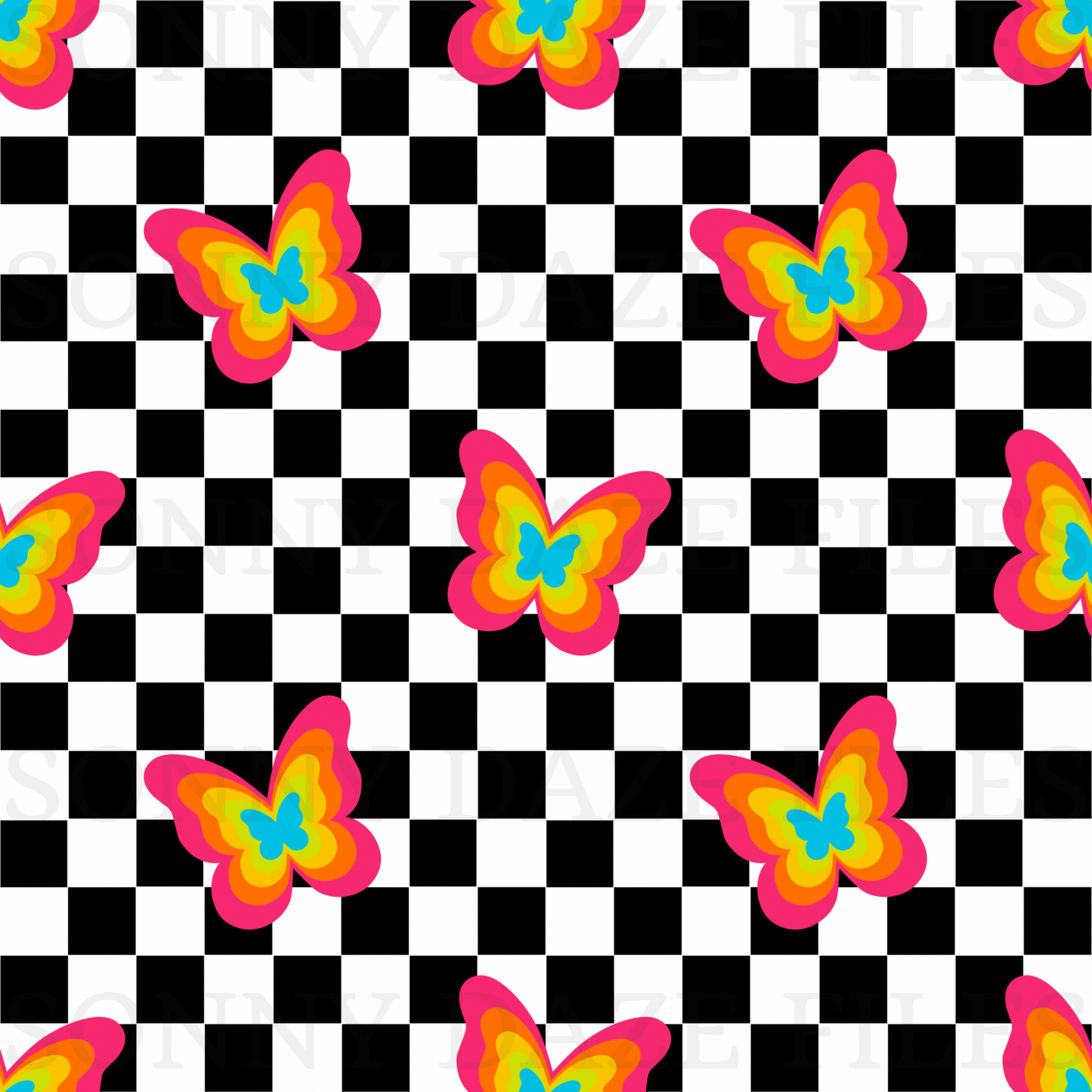 Rainbow butterflies