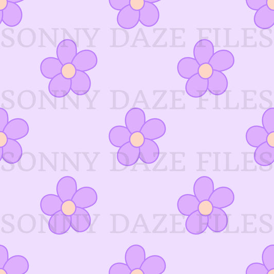 Purple simple flowers