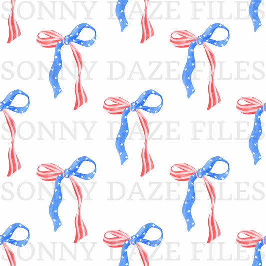 American flag bows