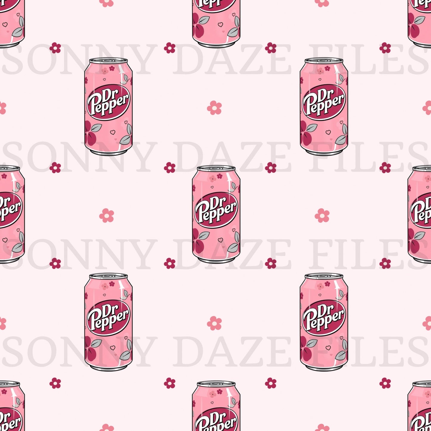 Soda with flowers