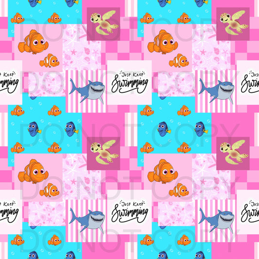 Fish friends patchwork