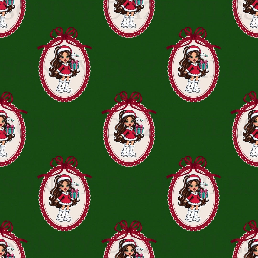 Doll Christmas frames