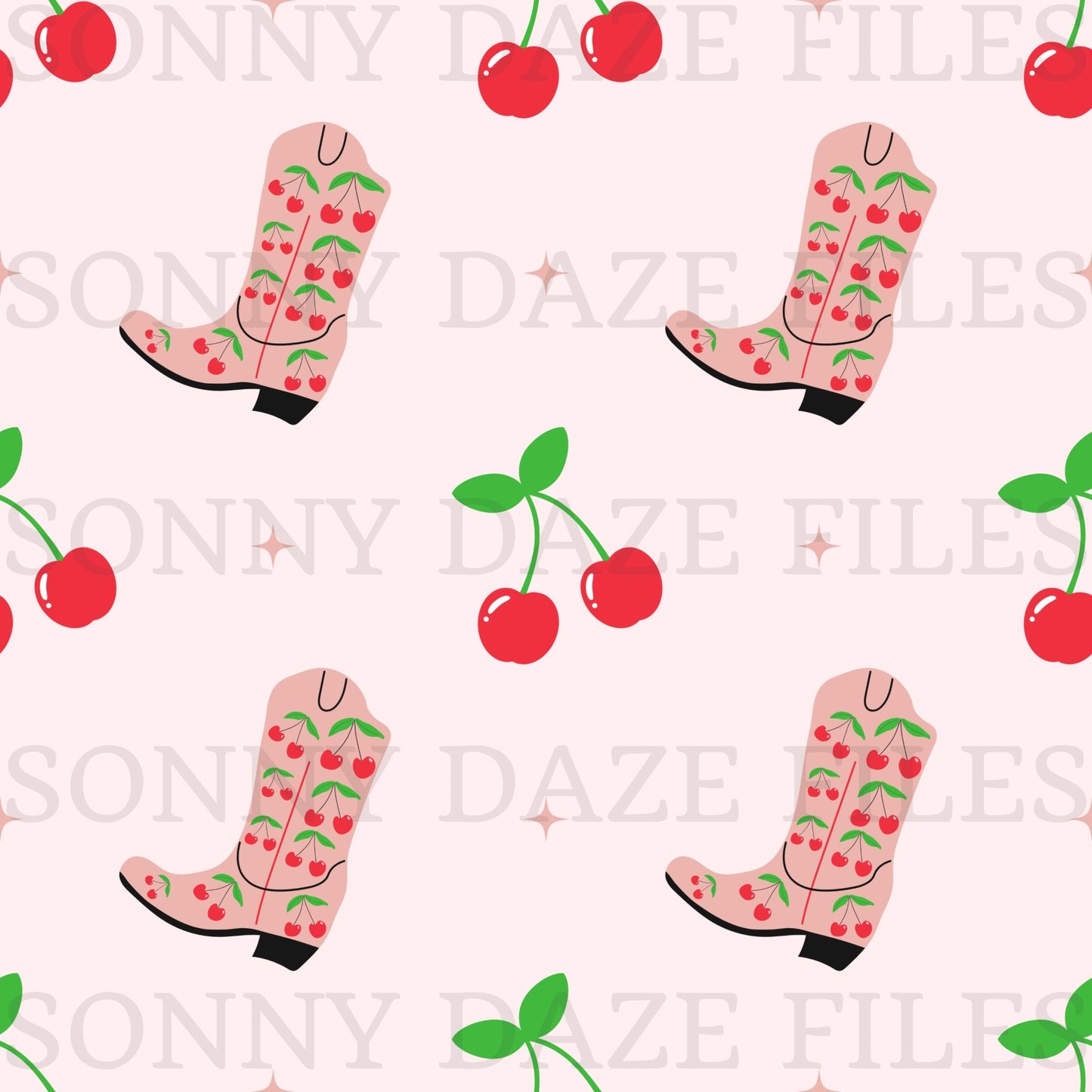 Cherry cowgirl boots