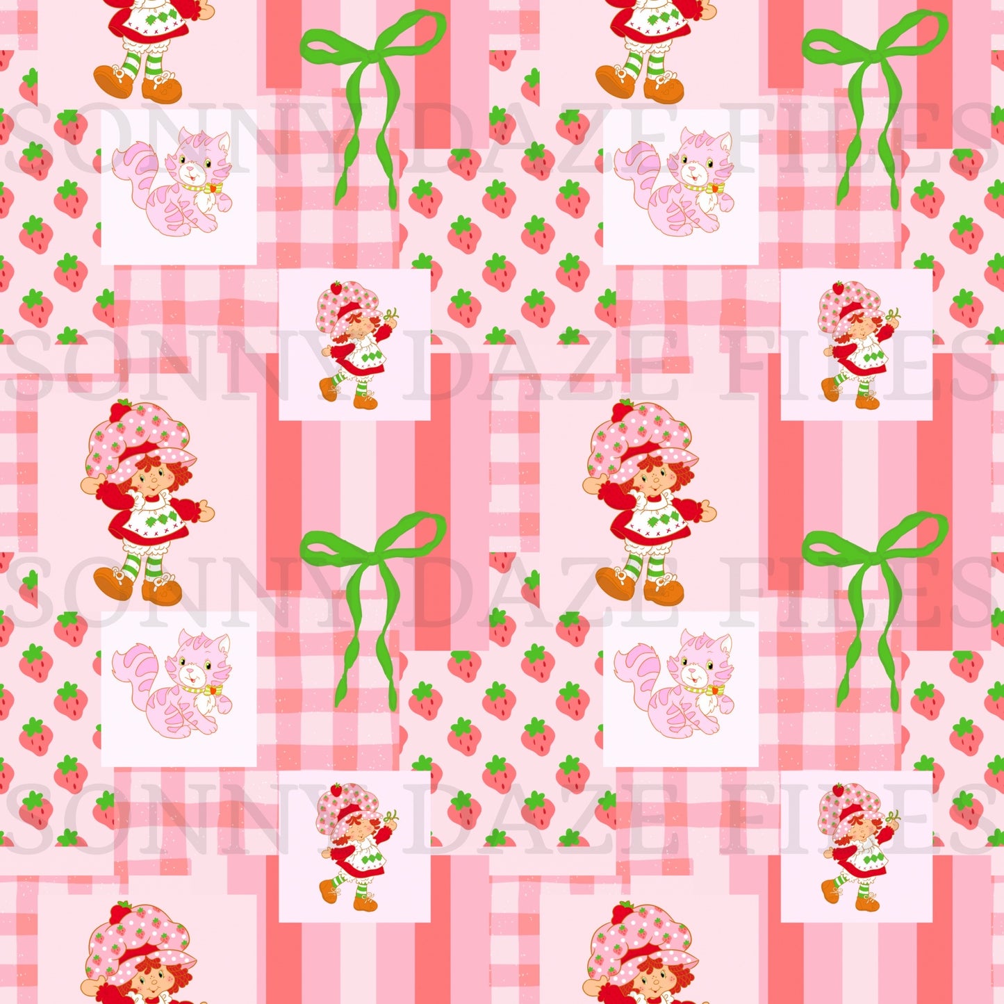 Strawberry girl patchwork