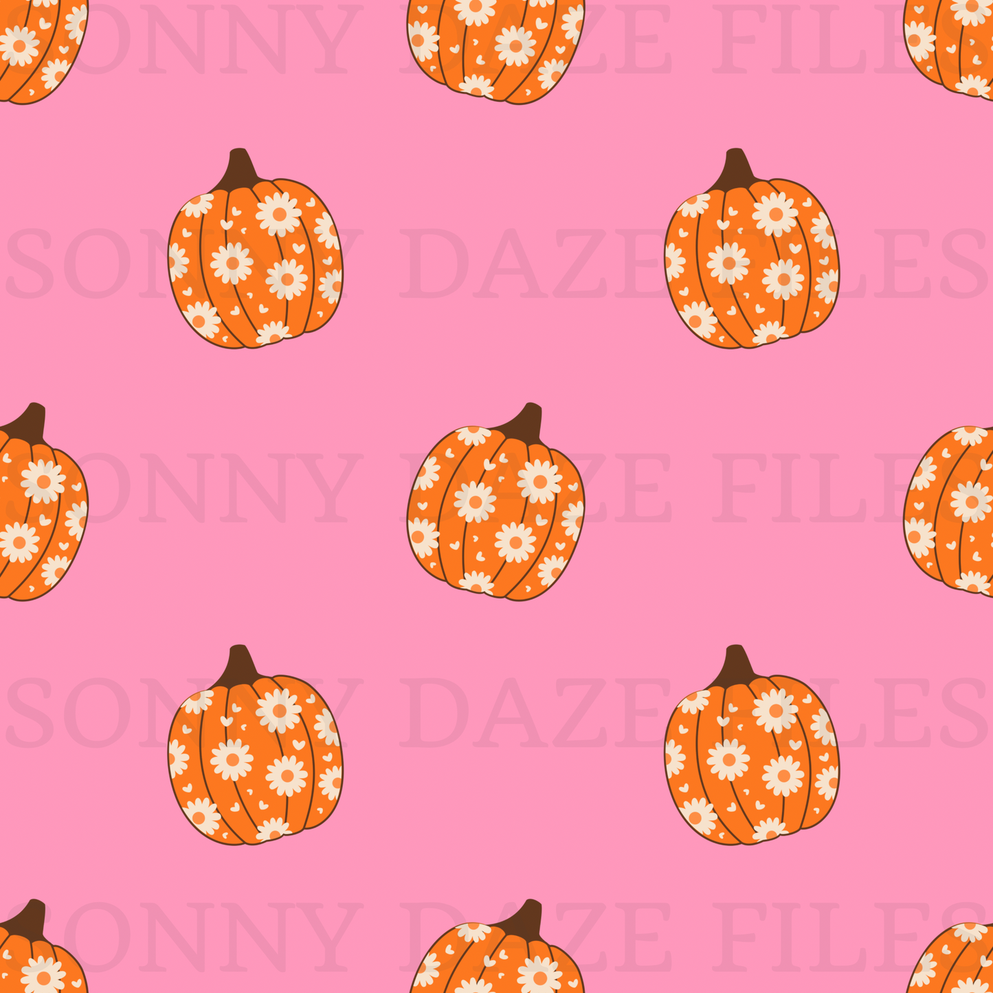 Floral pumpkins