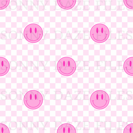 Pink smiley face