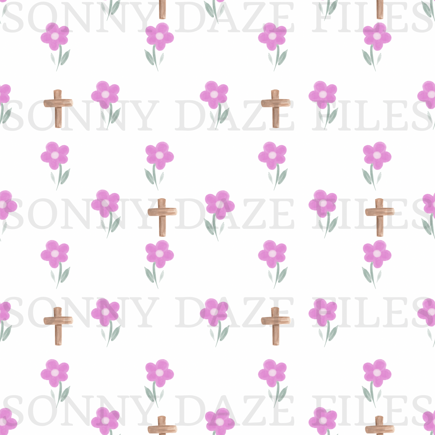 Flowers with cross