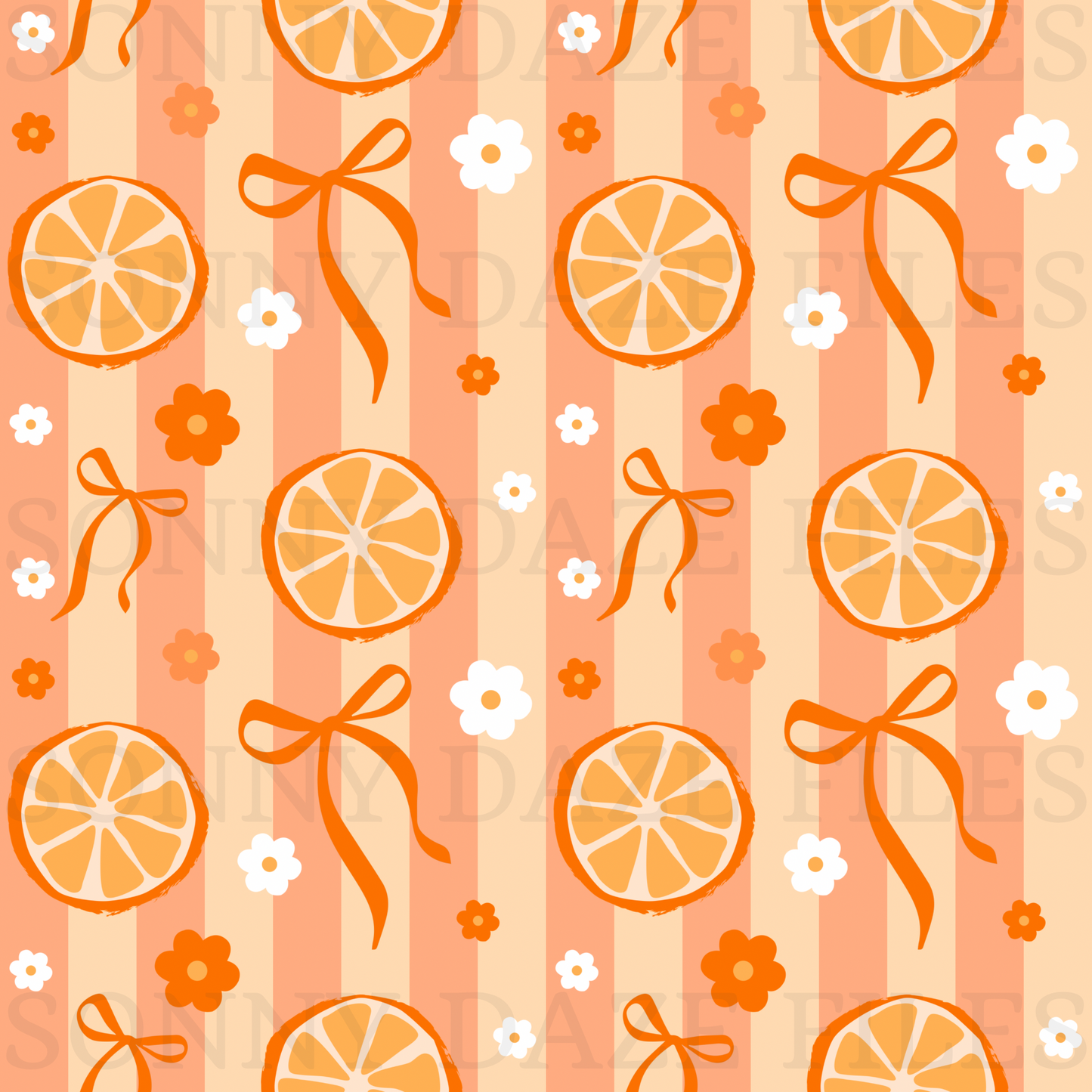 Coquette Orange floral