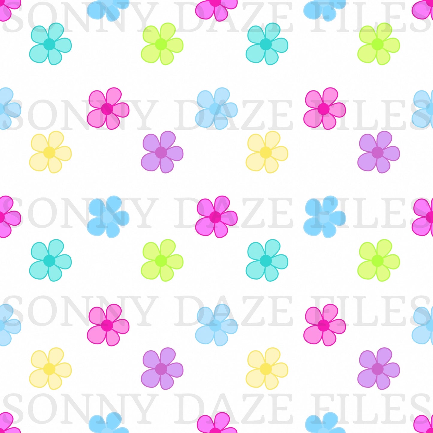 Simple bright flowers