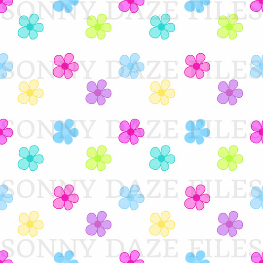 Simple bright flowers