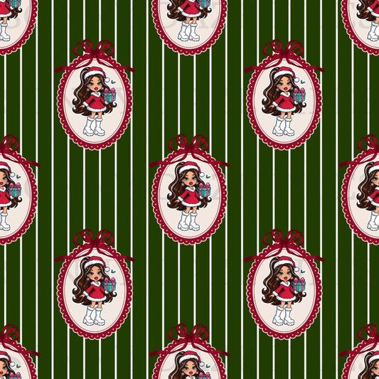 Doll Christmas frames