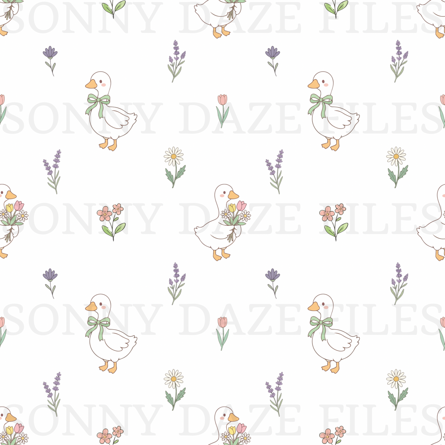 Floral goose