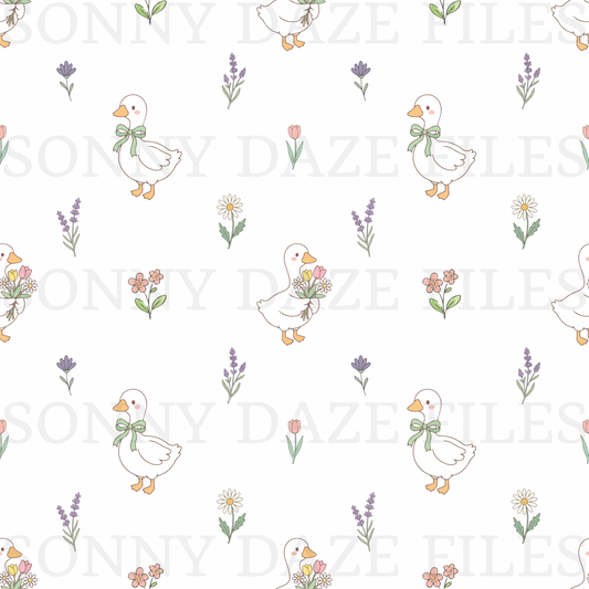 Floral goose
