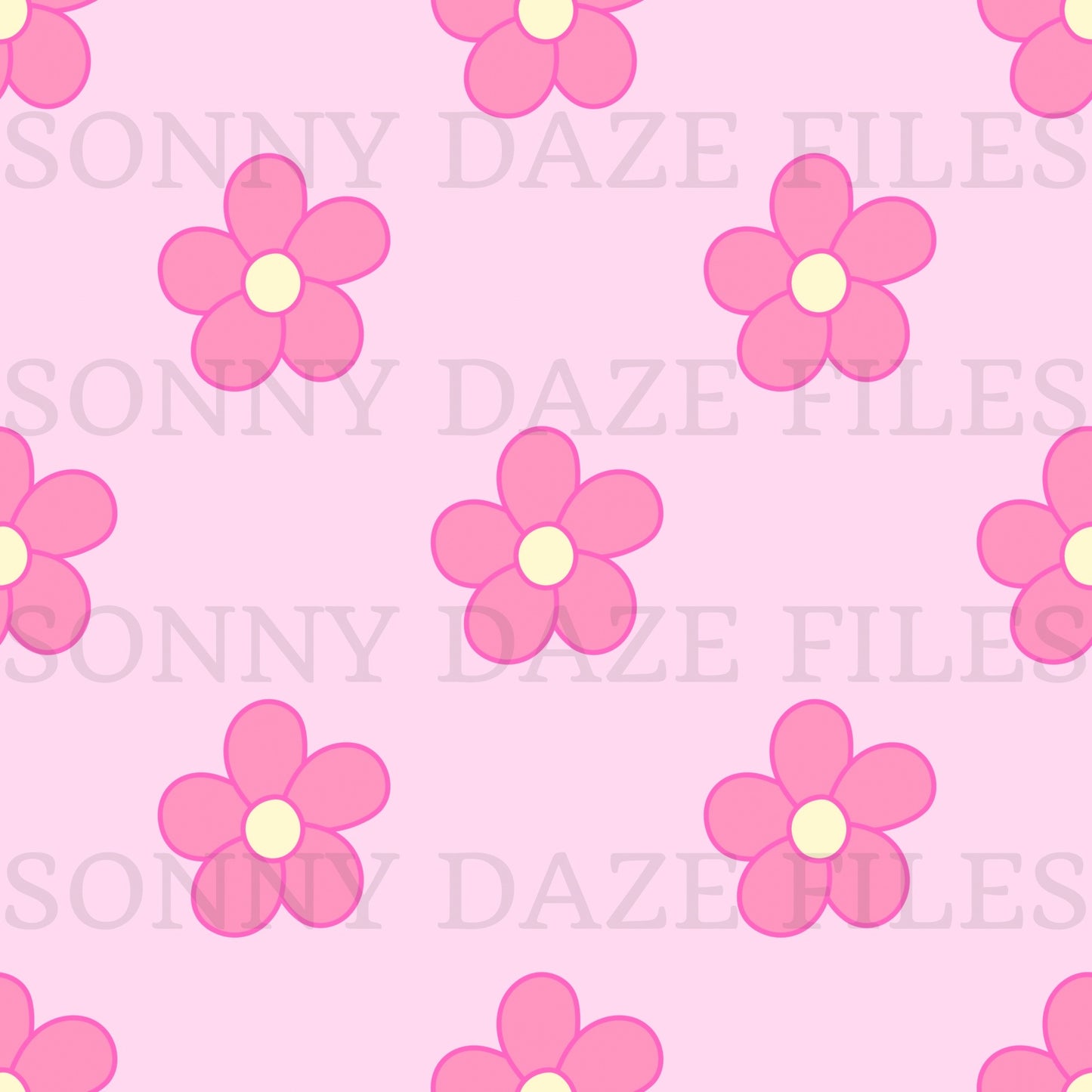 Pink simple flowers