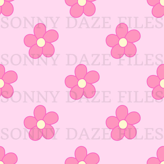 Pink simple flowers